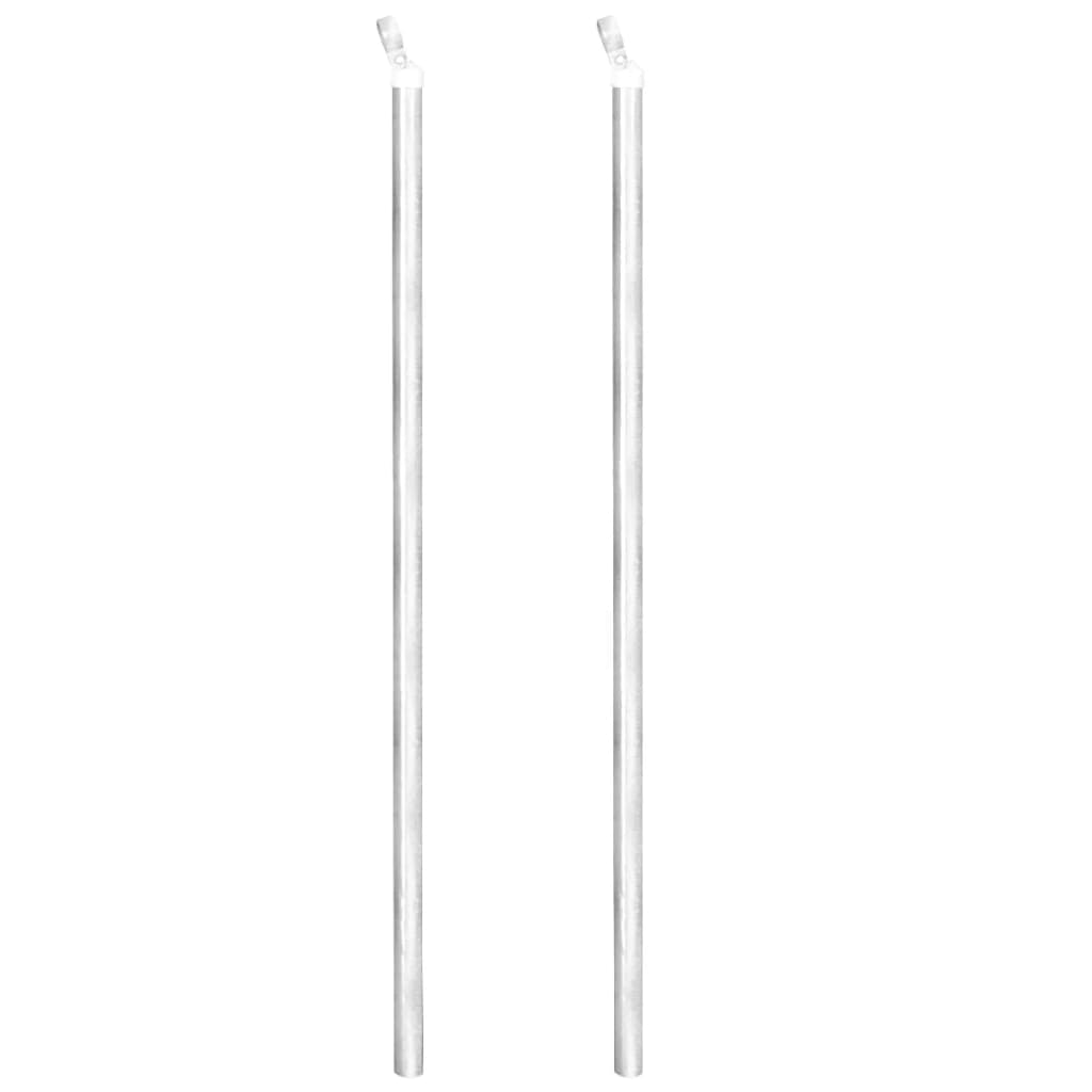 vidaXL Συρματόπλεγμα 15 x 1 μ. Γαλβανισμένο Ατσάλι + Στύλοι/Βάσεις