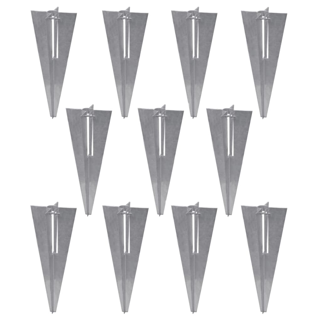 vidaXL Συρματόπλεγμα 25 x 1,5 μ. Γαλβανισμένο Ατσάλι + Στύλοι/Βάσεις