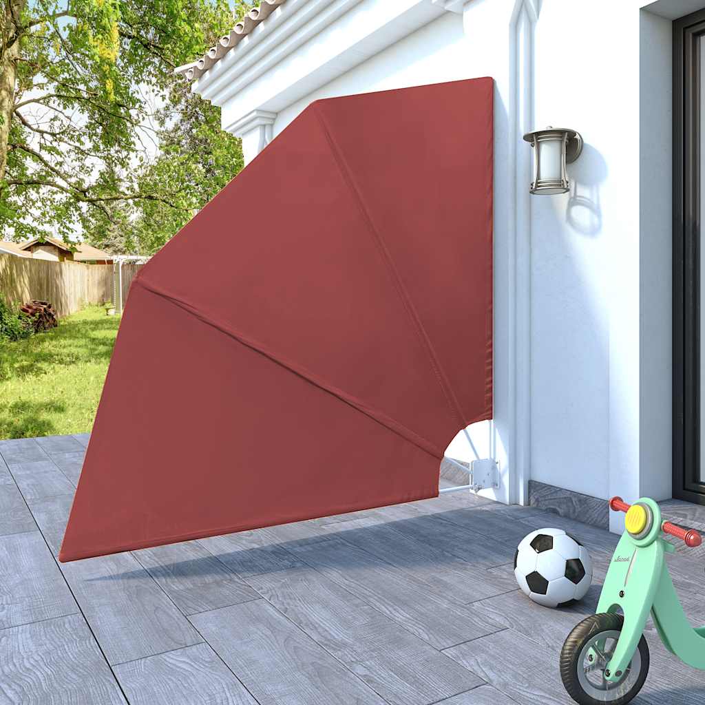 vidaXL Σκίαστρο Βεράντας Πλαϊνό Πτυσσόμενο Τερακότα 210 x 210 εκ.