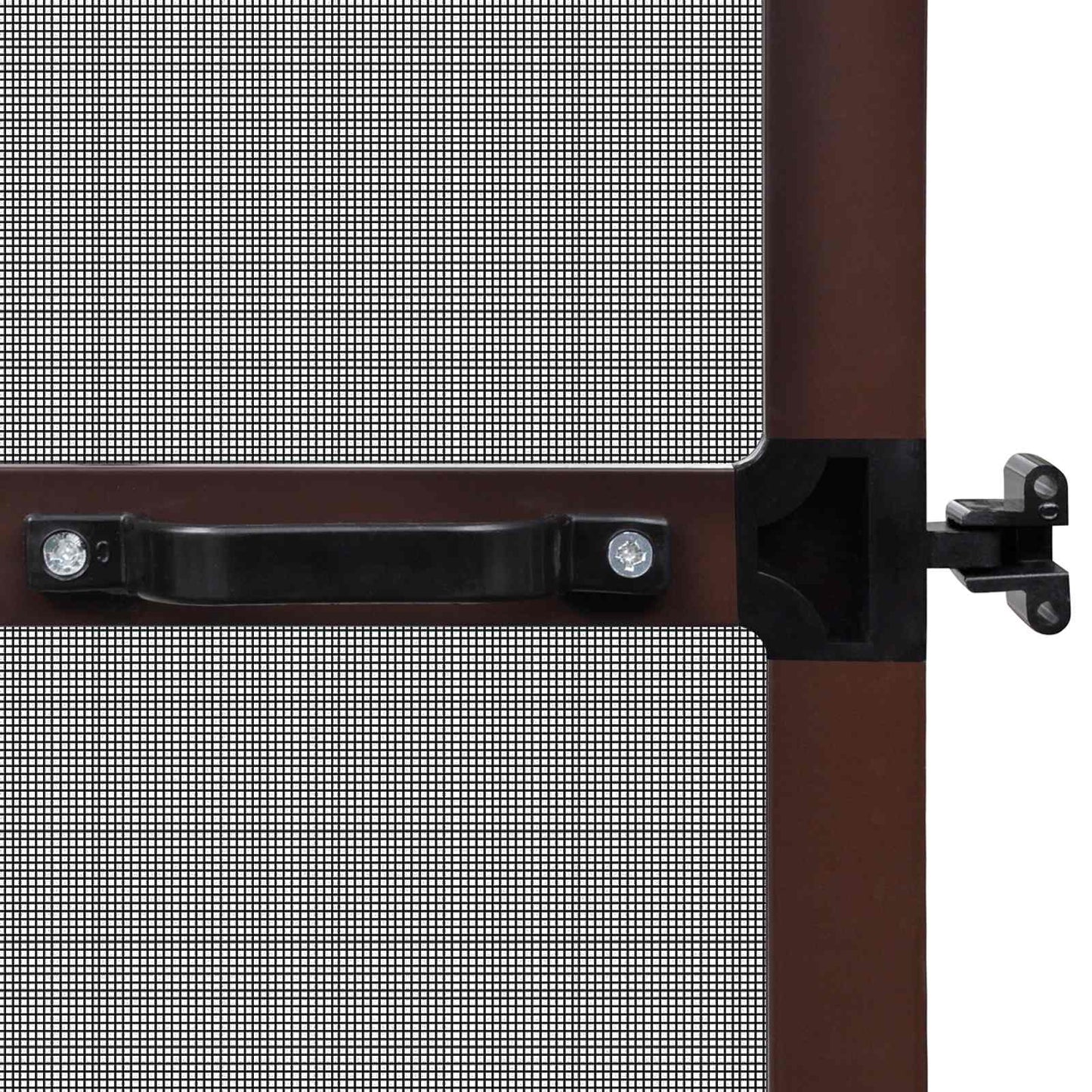 vidaXL Ανοιγόμενη Οθόνη Εντόμων Καφέ και Μαύρο 100 x 215 cm