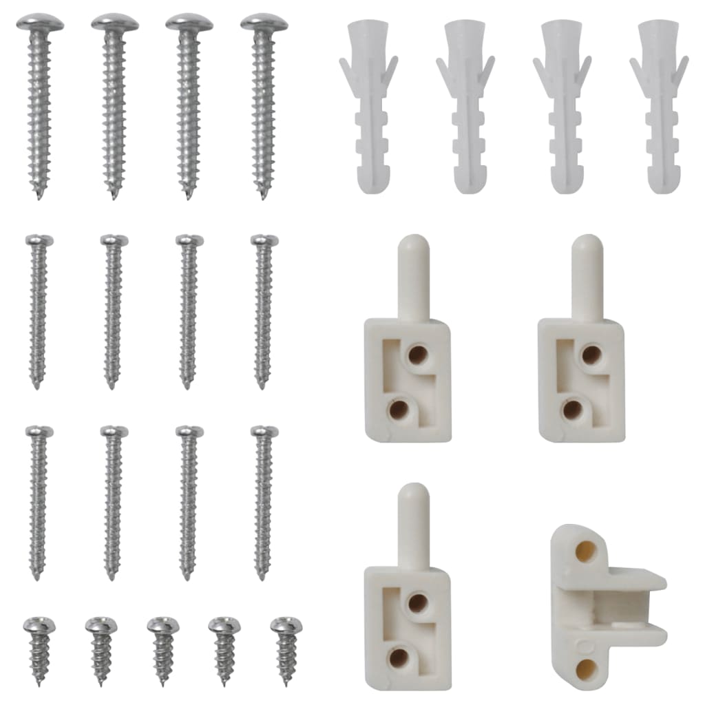 vidaXL Σήτα Πόρτας με Μεντεσέδες Λευκή 120 x 240 εκ.