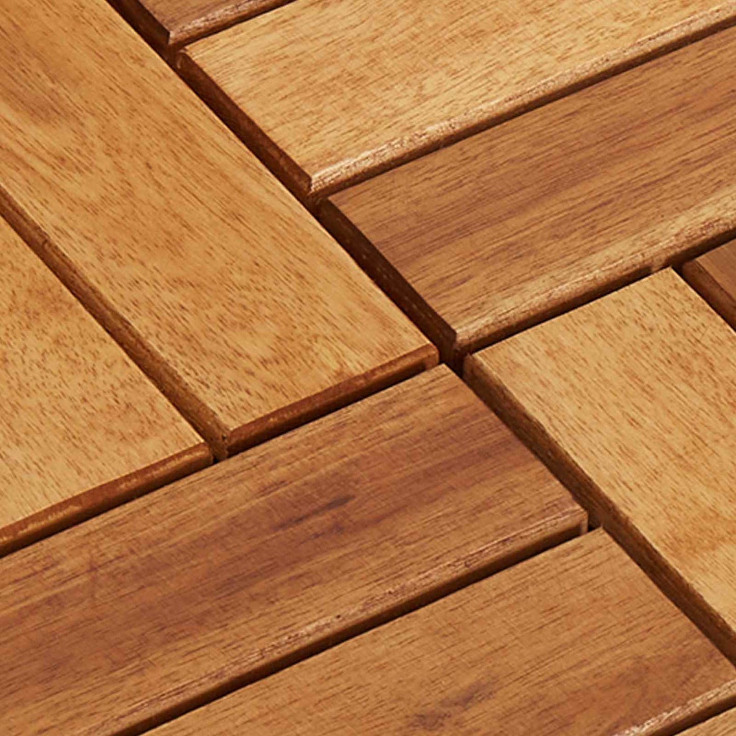 vidaXL Πλάκα Κατασκευής 10 pcs Καφέ 30 x 30 cm Ξύλο Ακακίας