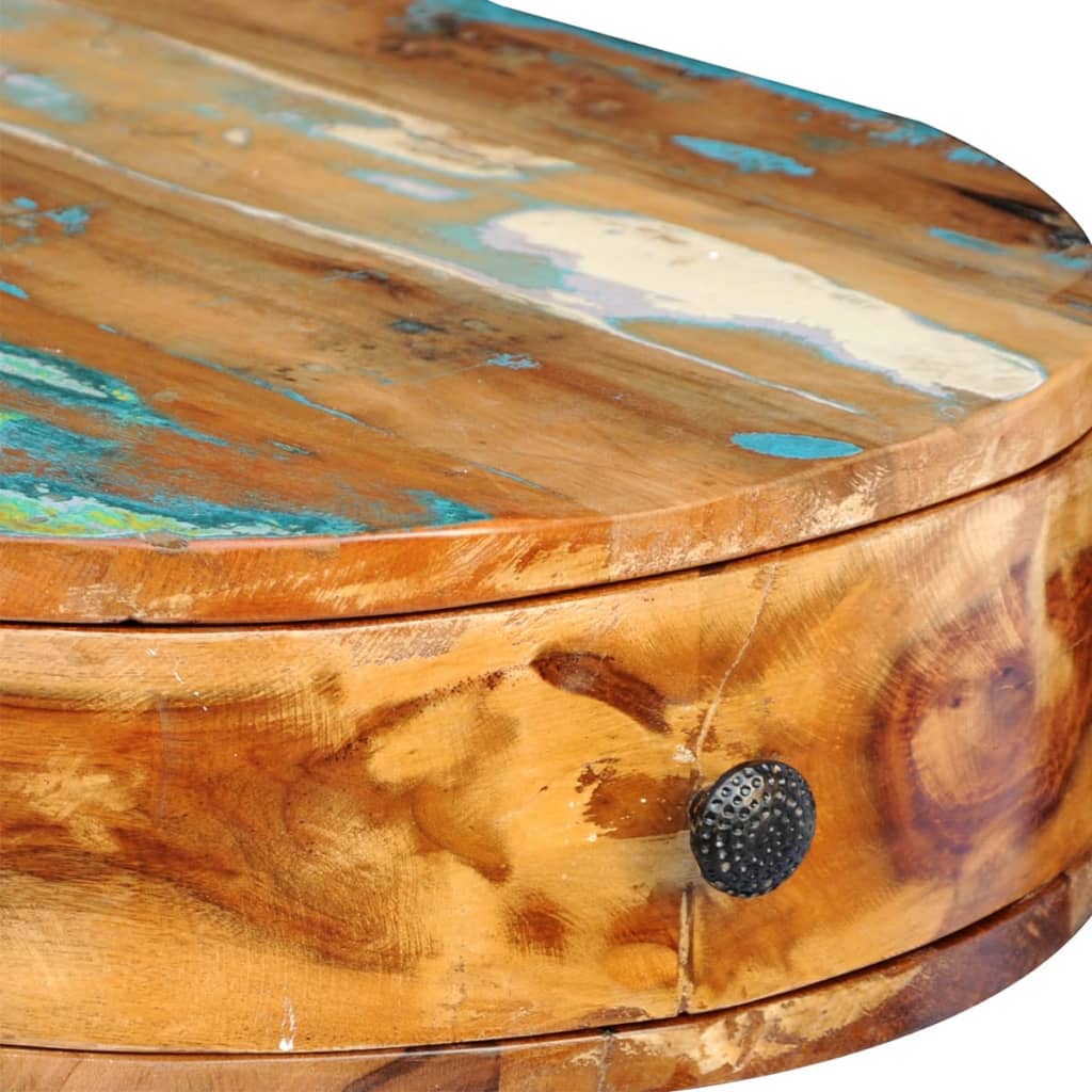 vidaXL Γραφείο από Μασίφ Ανακυκλωμένο Ξύλο με Σιδερένια Πόδια