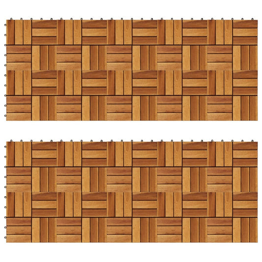Σετ Πλακάκια Deck 20 τεμ. 30 x 30 από Ξύλο Ακακίας