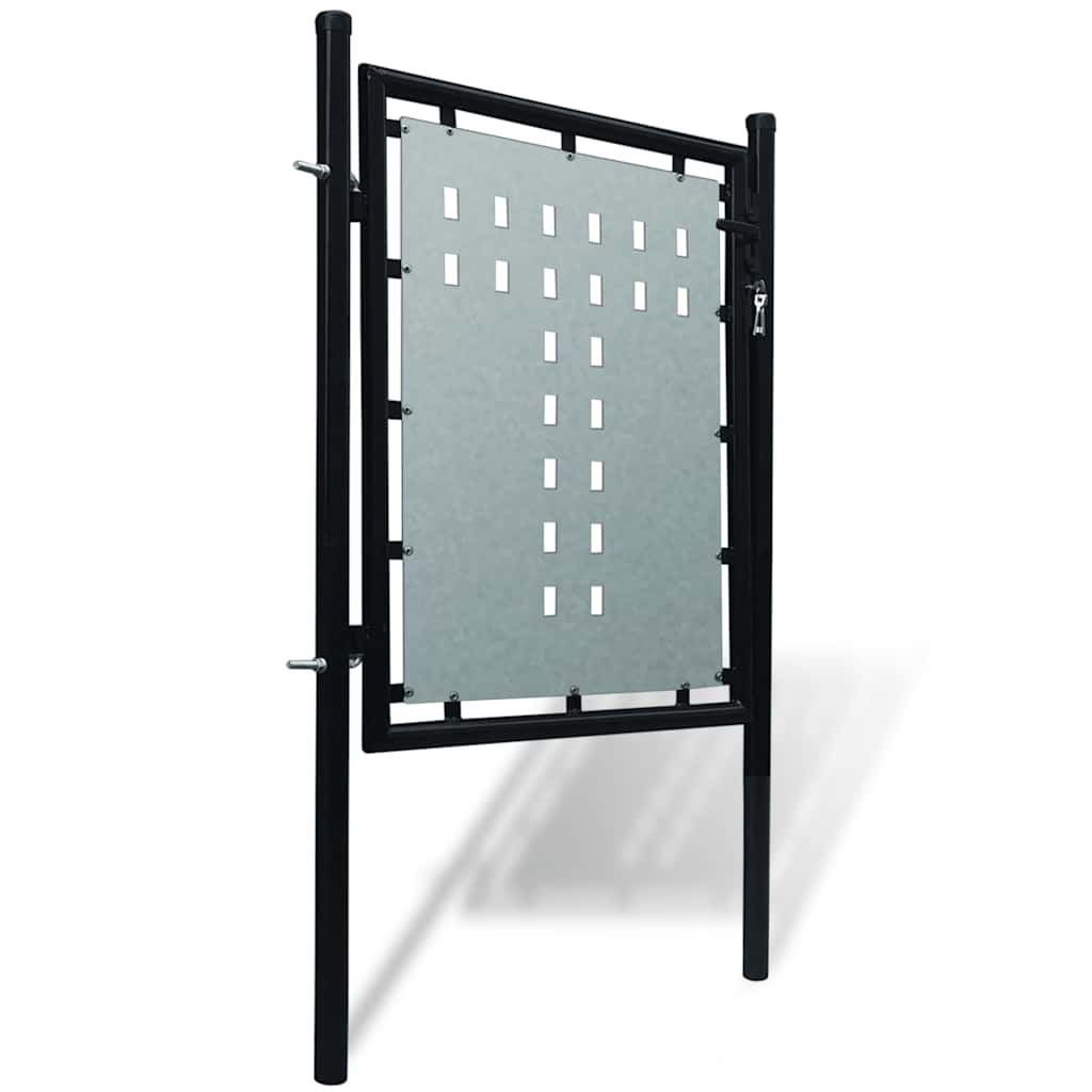 vidaXL Πόρτα με Μονή Πόρτα Μαύρη 100x75 εκ.