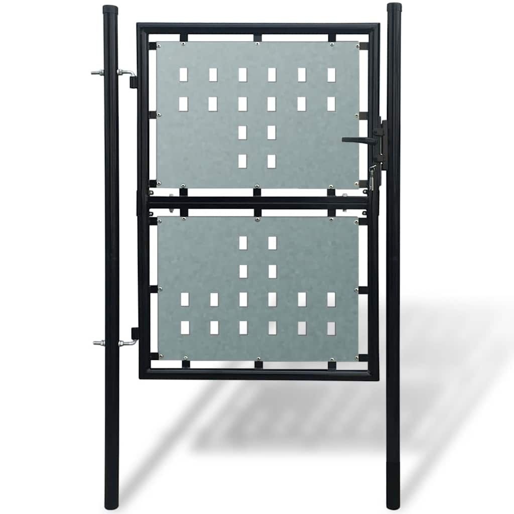 vidaXL Πόρτα με Μονή Πόρτα Μαύρη 100x125 εκ.
