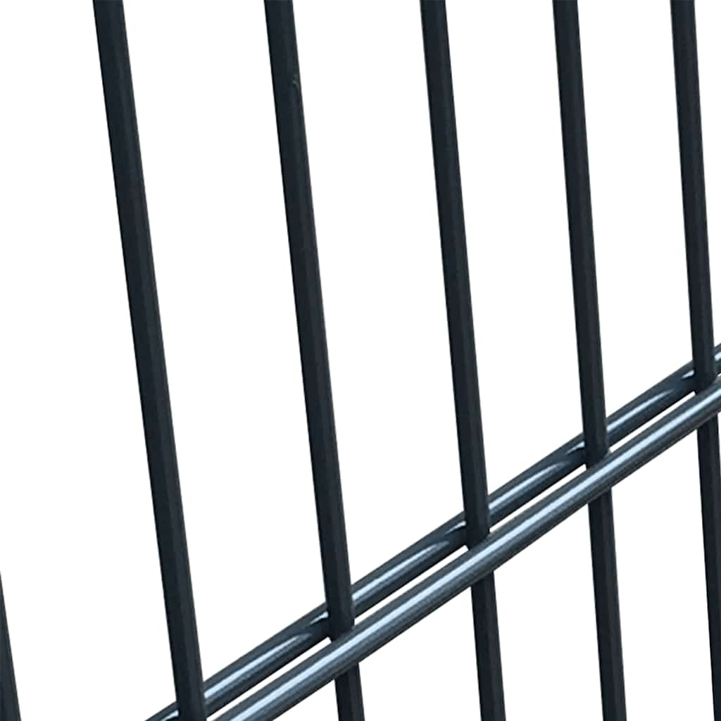 vidaXL Πόρτα Περίφραξης 2D (Μονή) Ανθρακί Γκρι 100x120 εκ.