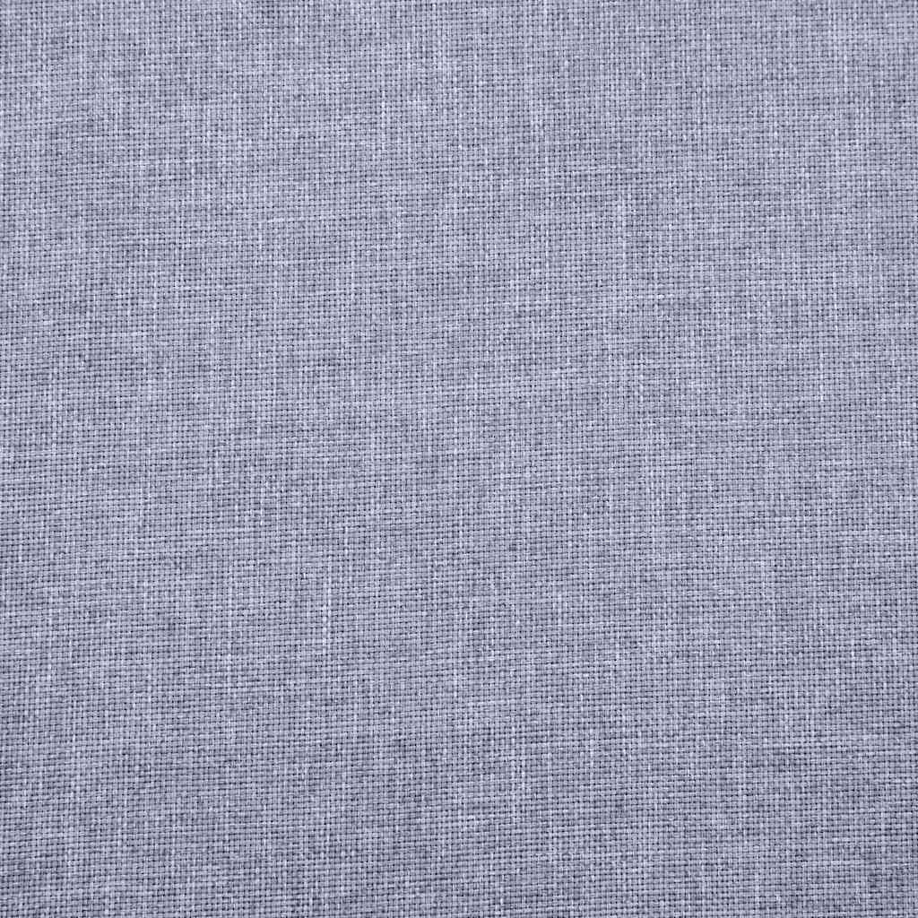 vidaXL Καναπές Τριθέσιος Ανοιχτό Γκρι Υφασμάτινος