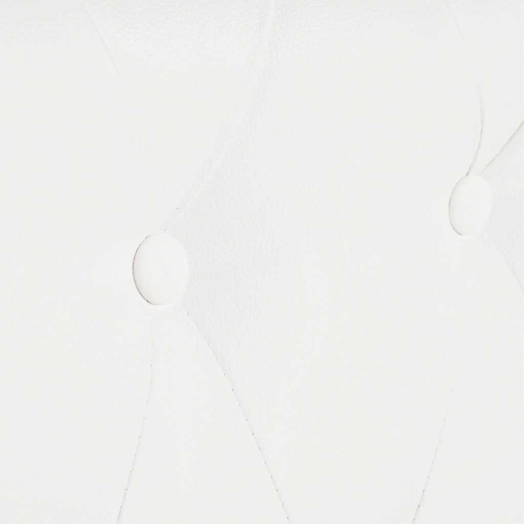 vidaXL Καναπές Τριθέσιος Chesterfield Λευκός από Συνθετικό Δέρμα