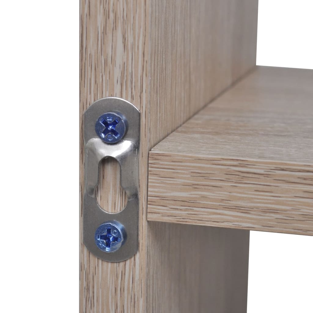 Ραφιέρα Τοίχου 8 Τμημάτων Χρώμα Δρυς