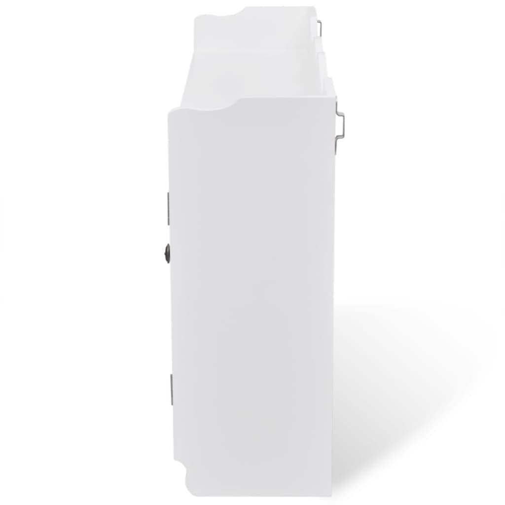 Ντουλάπι Επιτοίχιο /Βιτρίνα/Ραφιέρα Βιβλίων/DVD/Ποτηριών Λευκό από MDF