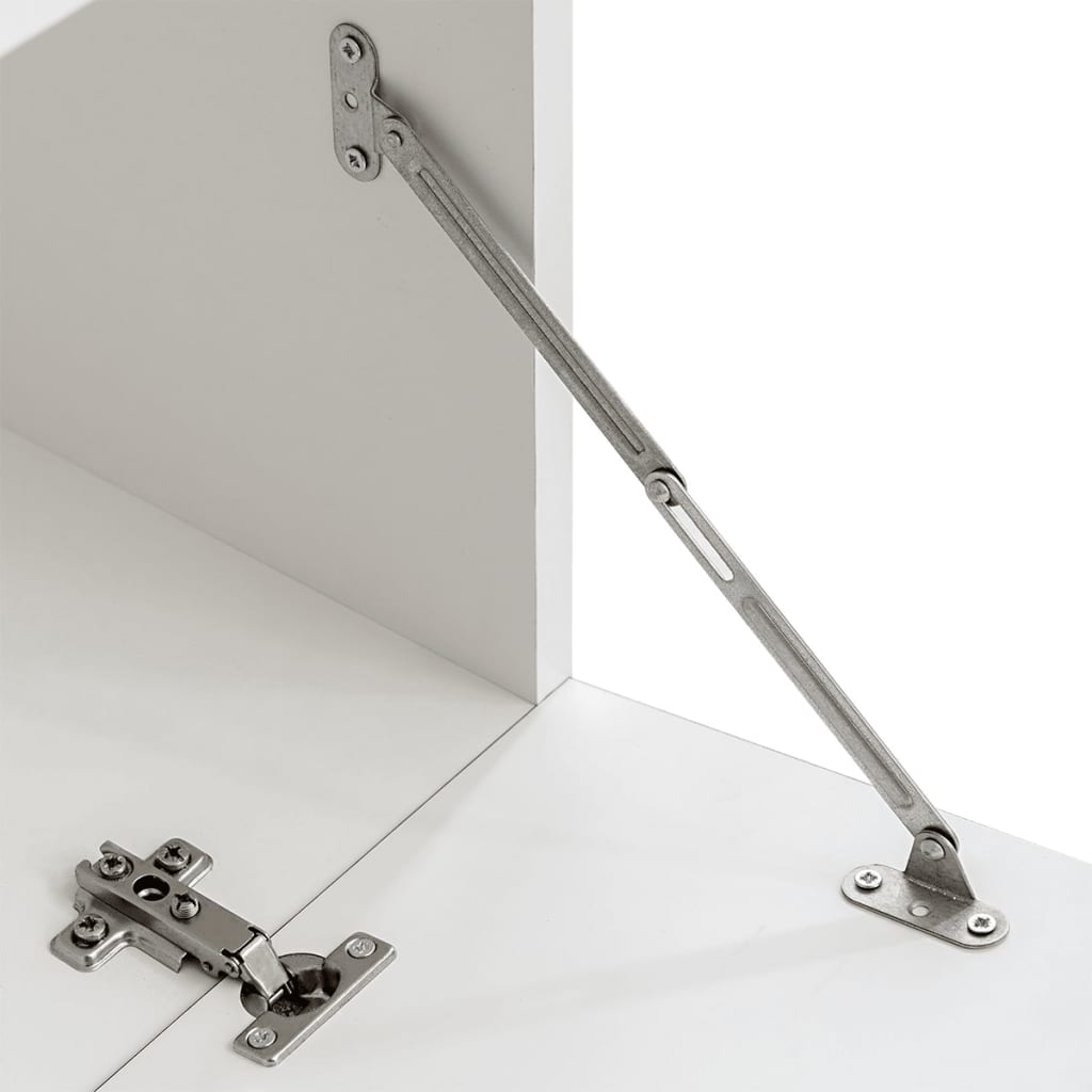 Σύνθετο Σαλονιού / Τηλεόρασης με Φωτισμό LED 4 τεμ. Μαύρο Γυαλιστερό