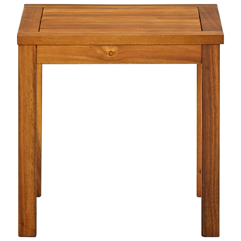 vidaXL Ξαπλώστρα με Τραπέζι από Μασίφ Ξύλο Ακακίας και Textilene