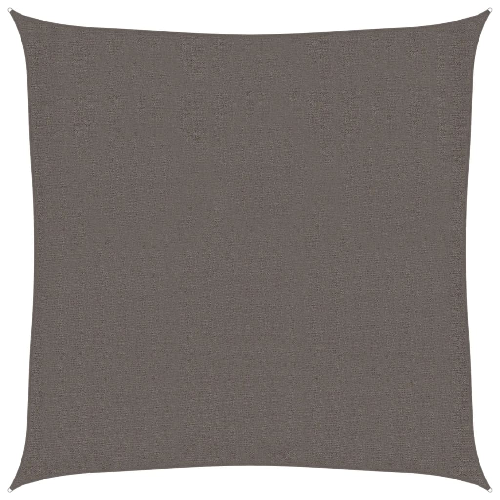 vidaXL Πανί Σκίασης Τετράγωνο Ανθρακί 3,6 x 3,6 μ. από HDPE