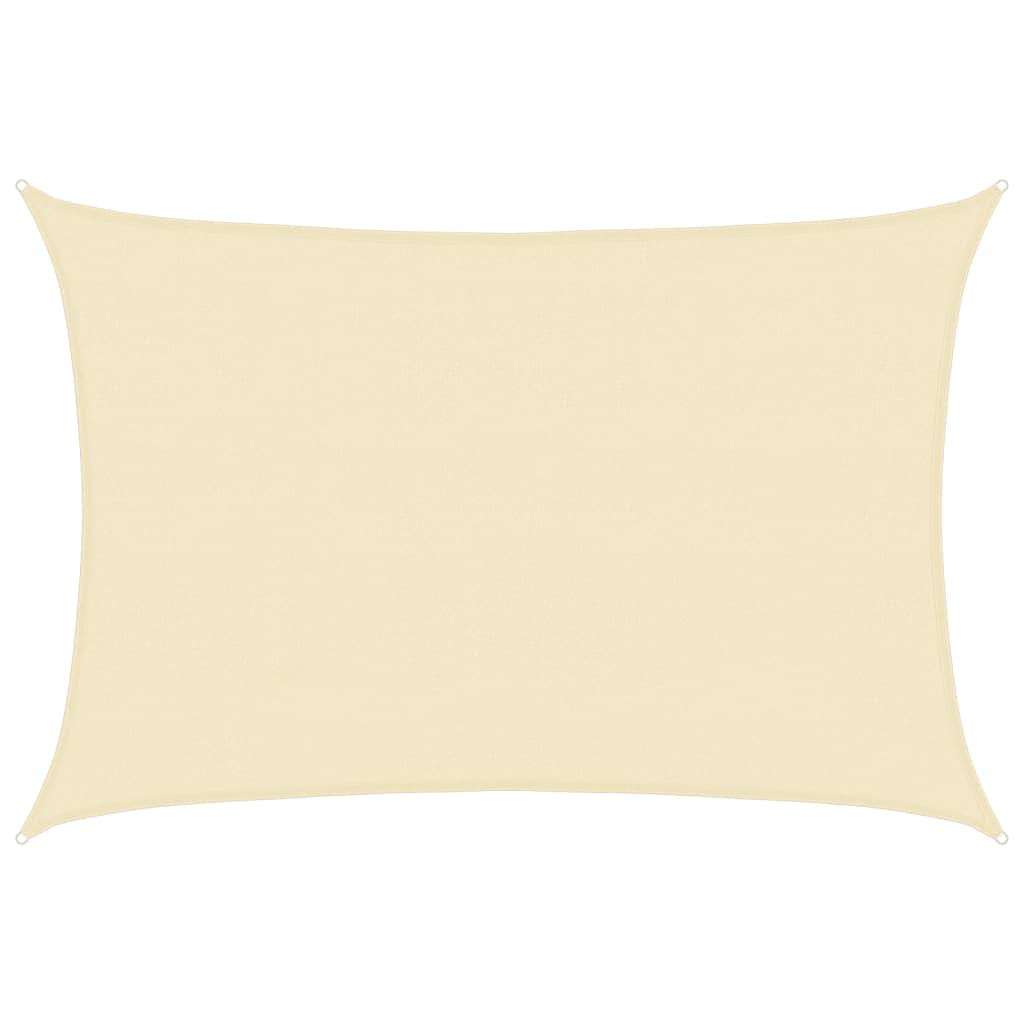 vidaXL Σκίαστρο Sail Ορθογώνιο Κρεμ 4 x 6 μ. από HDPE