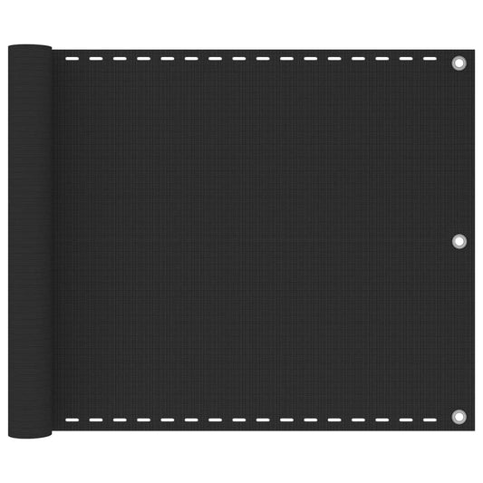 vidaXL Διαχωριστικό Βεράντας Ανθρακί 75 x 600 εκ. από HDPE