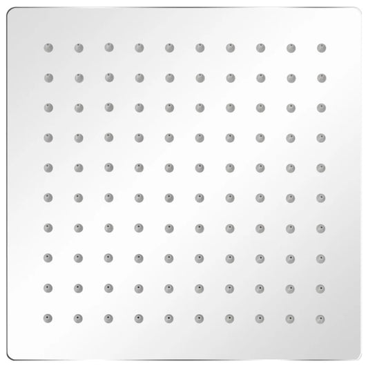 vidaXL Κεφαλή Nτους Βροχή Τετράγωνη 20 x 20 εκ. από Ανοξείδωτο Ατσάλι