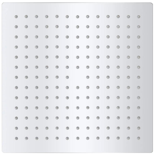 vidaXL Κεφαλή Nτους Βροχή Τετράγωνη 255 x 20 εκ. από Ανοξείδωτο Ατσάλι