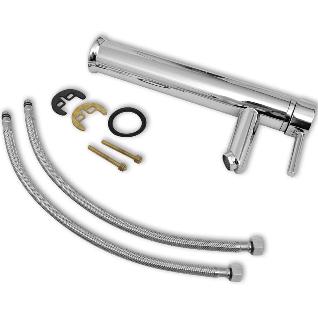 vidaXL Σετ Επίλων Μπάνιου 9 Τεμ. με Νιπτήρα με Μαύρη Μπαταρία