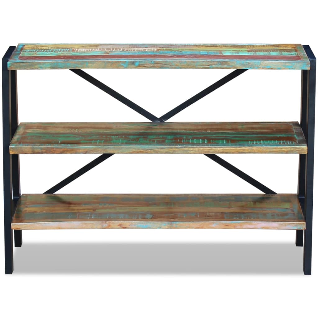 vidaXL Ραφιέρα με 3 Ράφια από Μασίφ Ανακυκλωμένο Ξύλο