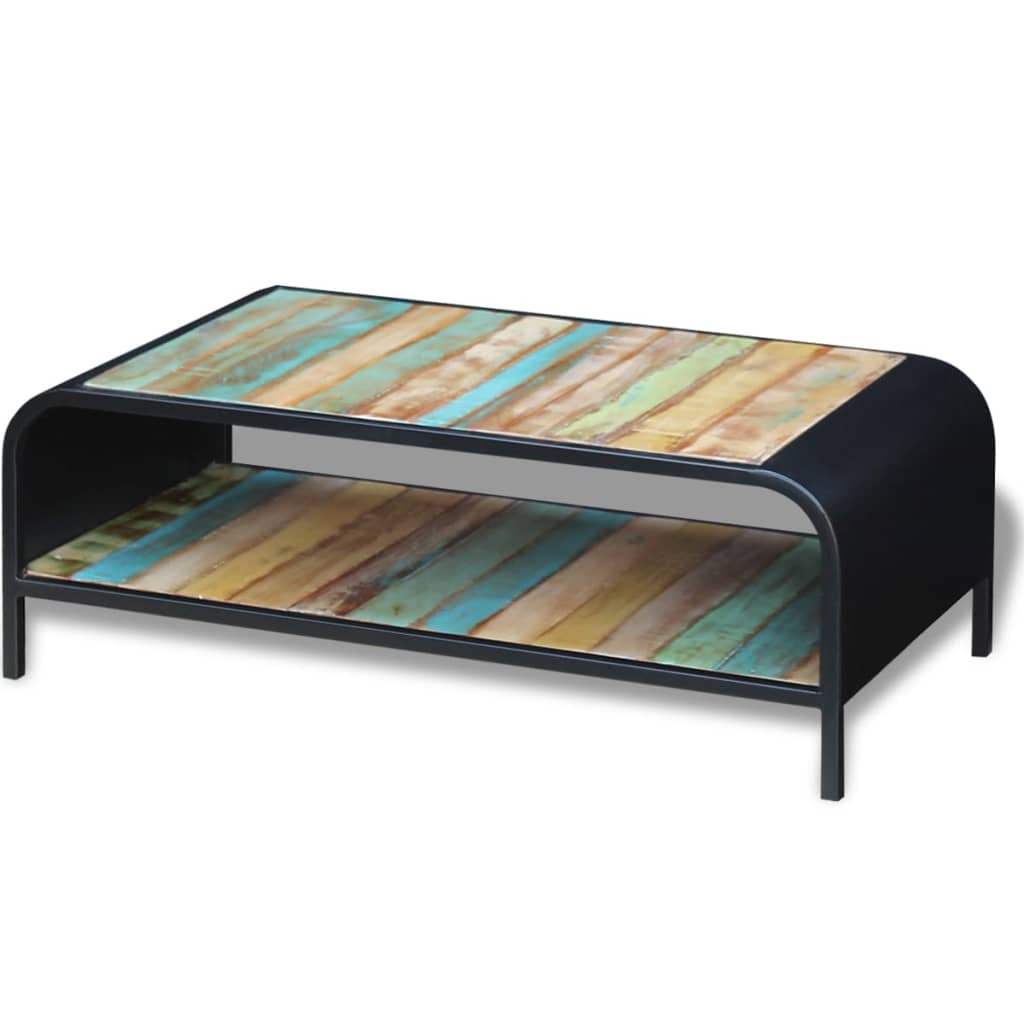 vidaXL Τραπεζάκι Σαλονιού από Μασίφ Ανακυκλωμένο Ξύλο