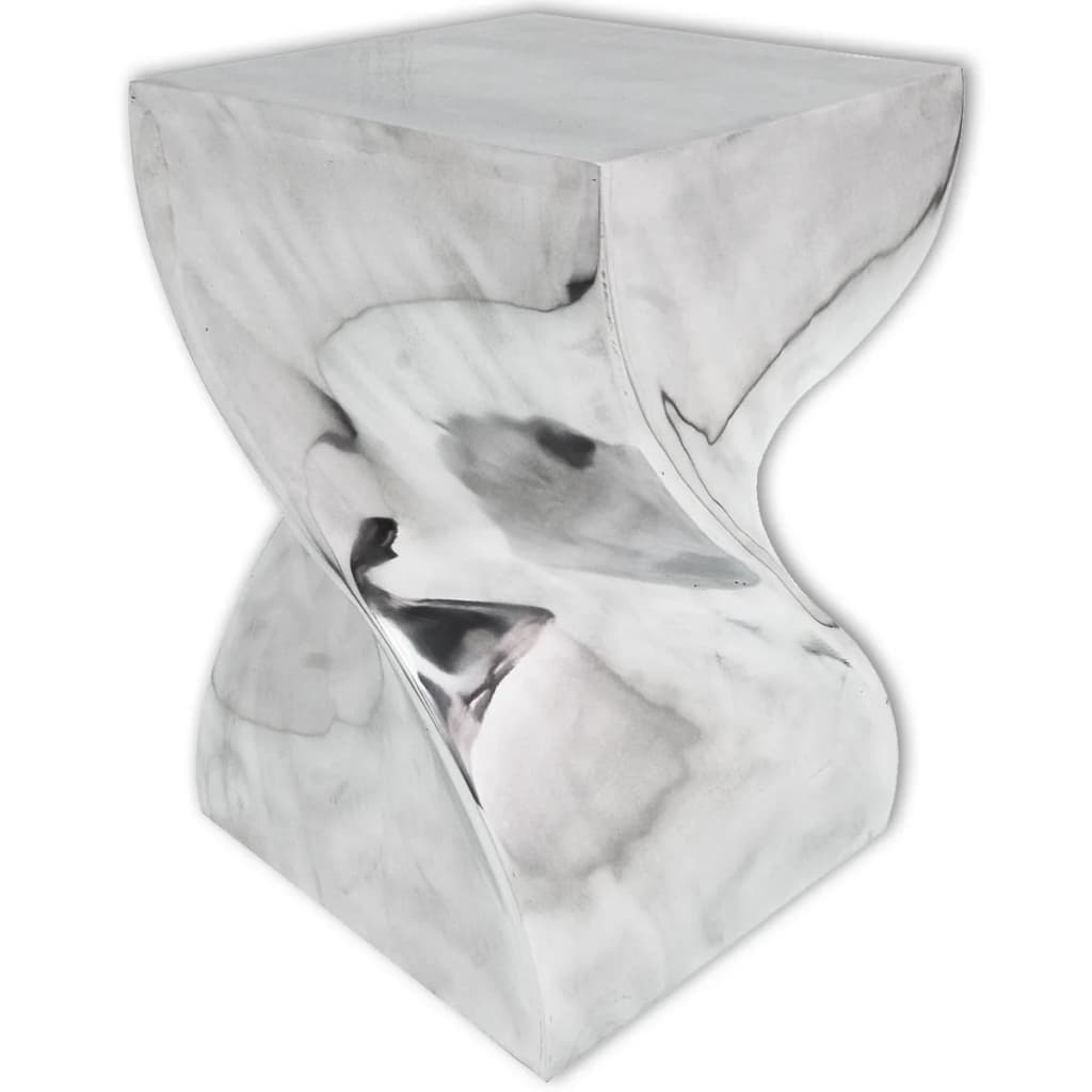 vidaXL Σκαμπό/Τραπέζι Βοηθητικό Περιστροφικό Ασημί από Αλουμίνιο