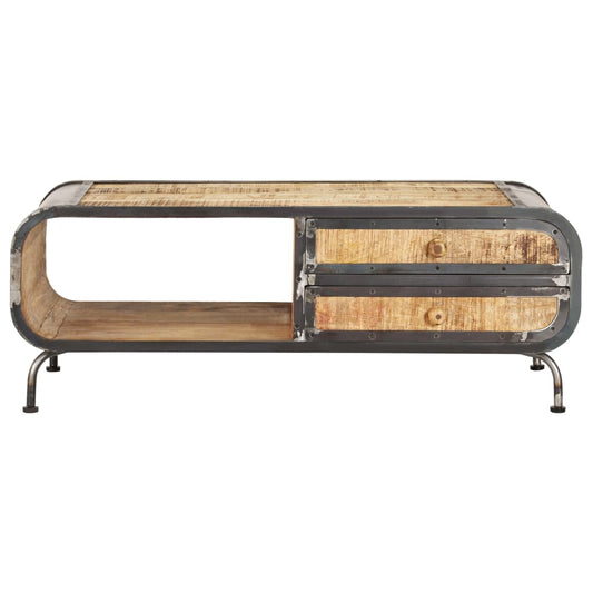 vidaXL Τραπεζάκι Σαλονιού 100 x 50 x 35 εκ. από Μασίφ Ξύλο Μάνγκο