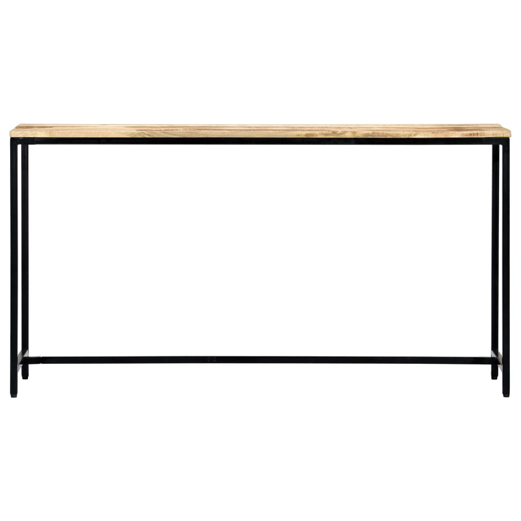 vidaXL Τραπέζι Κονσόλα 140x35x76 εκ. από Μασίφ Ακατέργαστο Ξύλο Μάνγκο