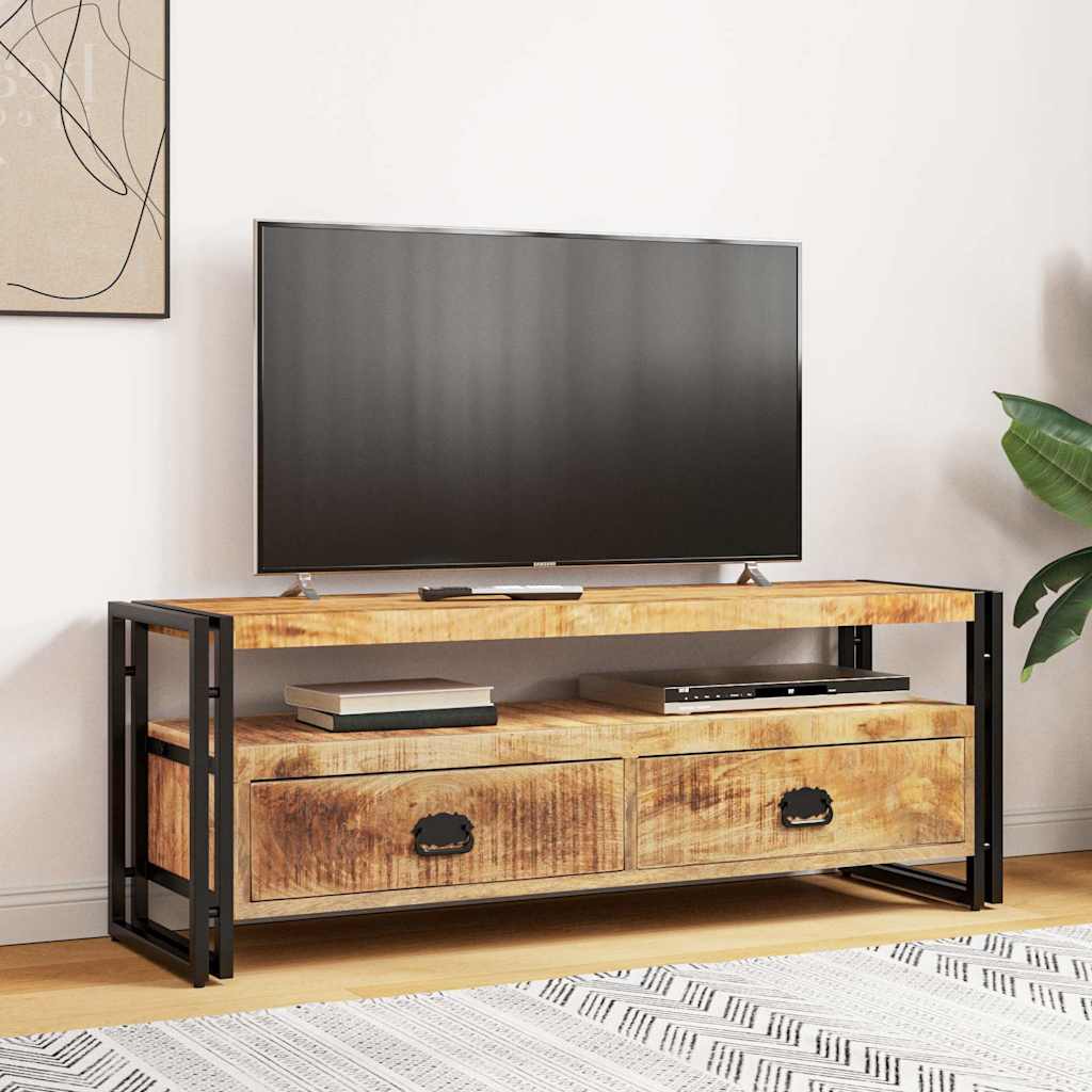 vidaXL Έπιπλο Τηλεόρασης 120 x 35 x 45 εκ. από Μασίφ Ξύλο Μάνγκο