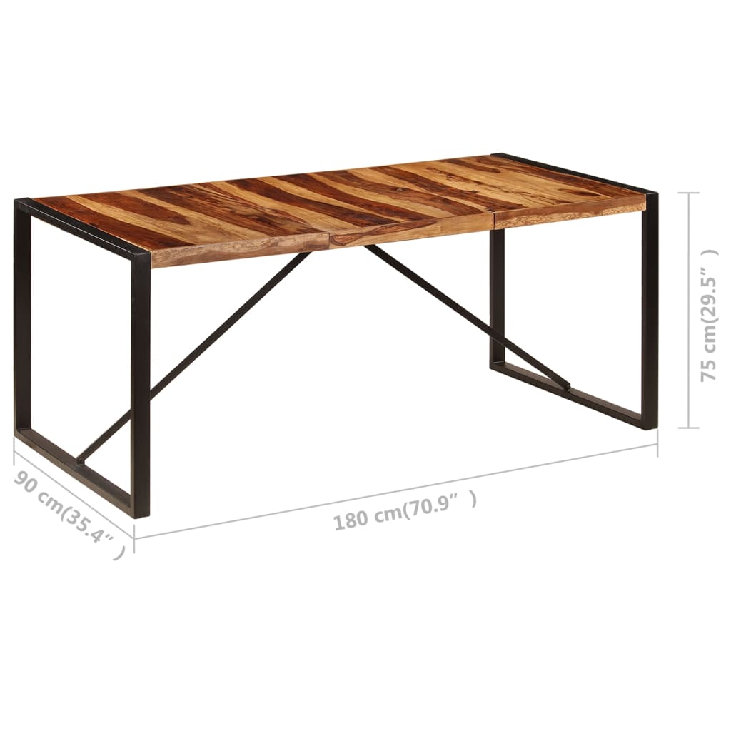 vidaXL Τραπεζαρία 180 x 90 x 75 εκ. από Μασίφ Ξύλο Ακακίας