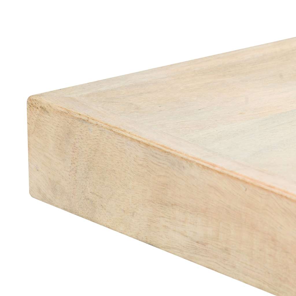 vidaXL Τραπεζαρία Λευκή 120 x 60 x 75 εκ. από Μασίφ Ξύλο Μάνγκο