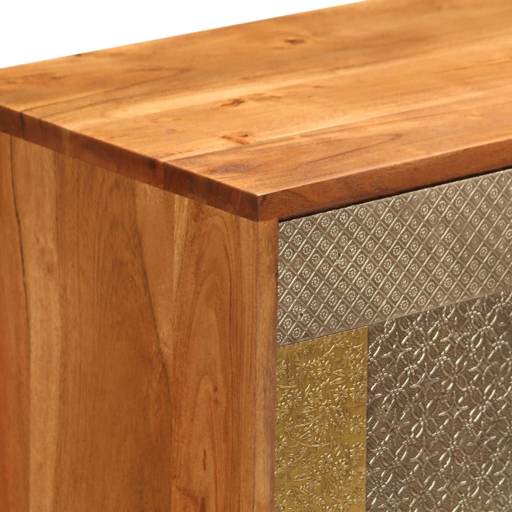 vidaXL Ντουλάπι / Ψηλός Μπουφές 80 x 30 x 75 εκ. Μασίφ Ξύλο Ακακίας