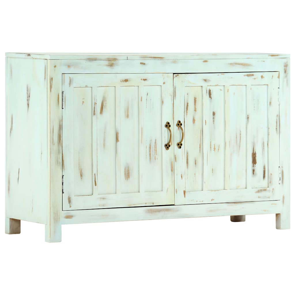 vidaXL Ντουλάπι Γαλάζιο 110 x 35 x 70 εκ. από Μασίφ Ξύλο Μάνγκο