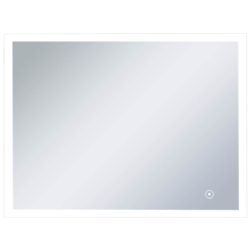 vidaXL Καθρέφτης Μπάνιου Τοίχου με LED/Αισθητήρα Κίνησης 80 x 60 εκ.
