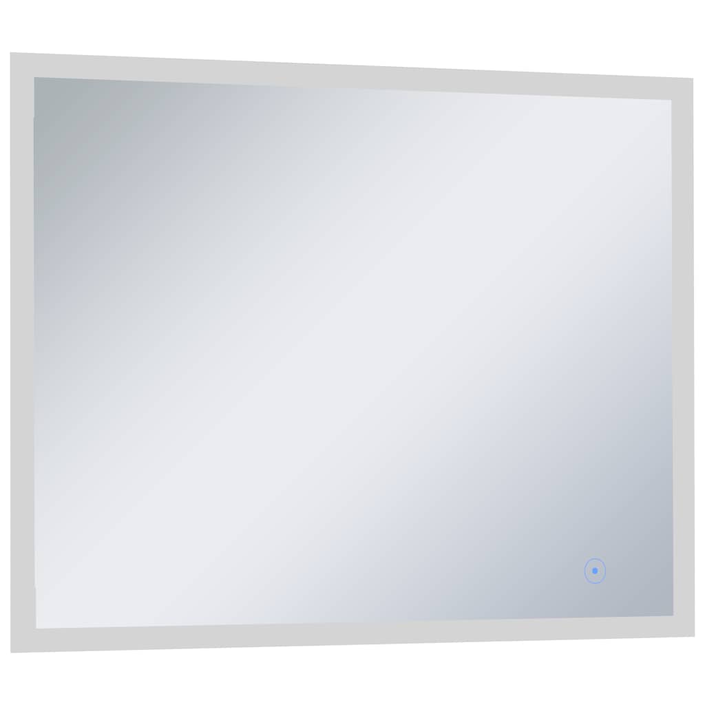vidaXL Καθρέφτης Μπάνιου Τοίχου με LED/Αισθητήρα Κίνησης 80 x 60 εκ.