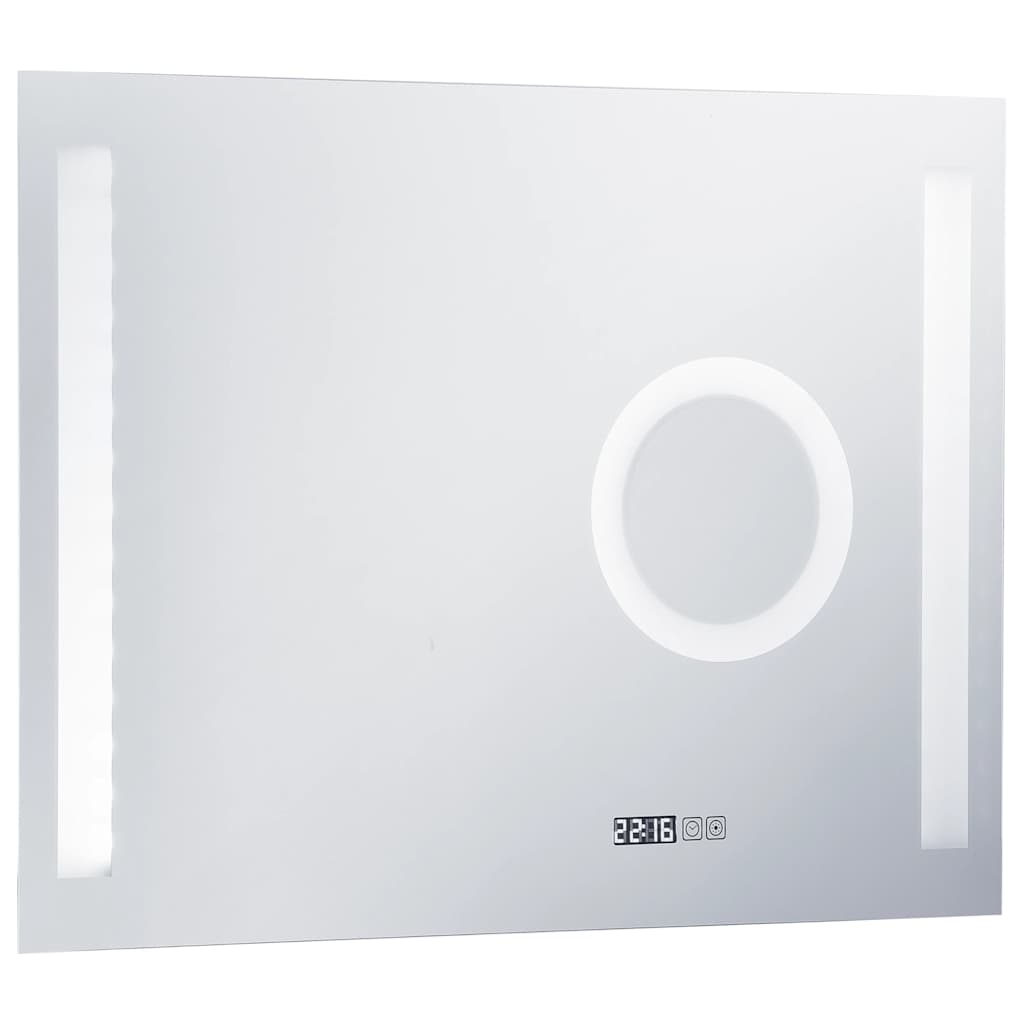 vidaXL Καθρέφτης Μπάνιου Τοίχου με LED/Αισθητήρα Κίνησης 80 x 60 εκ.