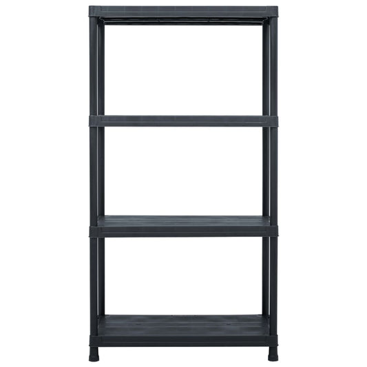 vidaXL Ραφιέρα Μαύρη 100 κ. 60 x 30 x 138 εκ. Πλαστική