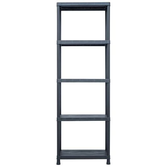 vidaXL Ραφιέρα Μαύρη 125 κ. 60 x 30 x 180 εκ. Πλαστική