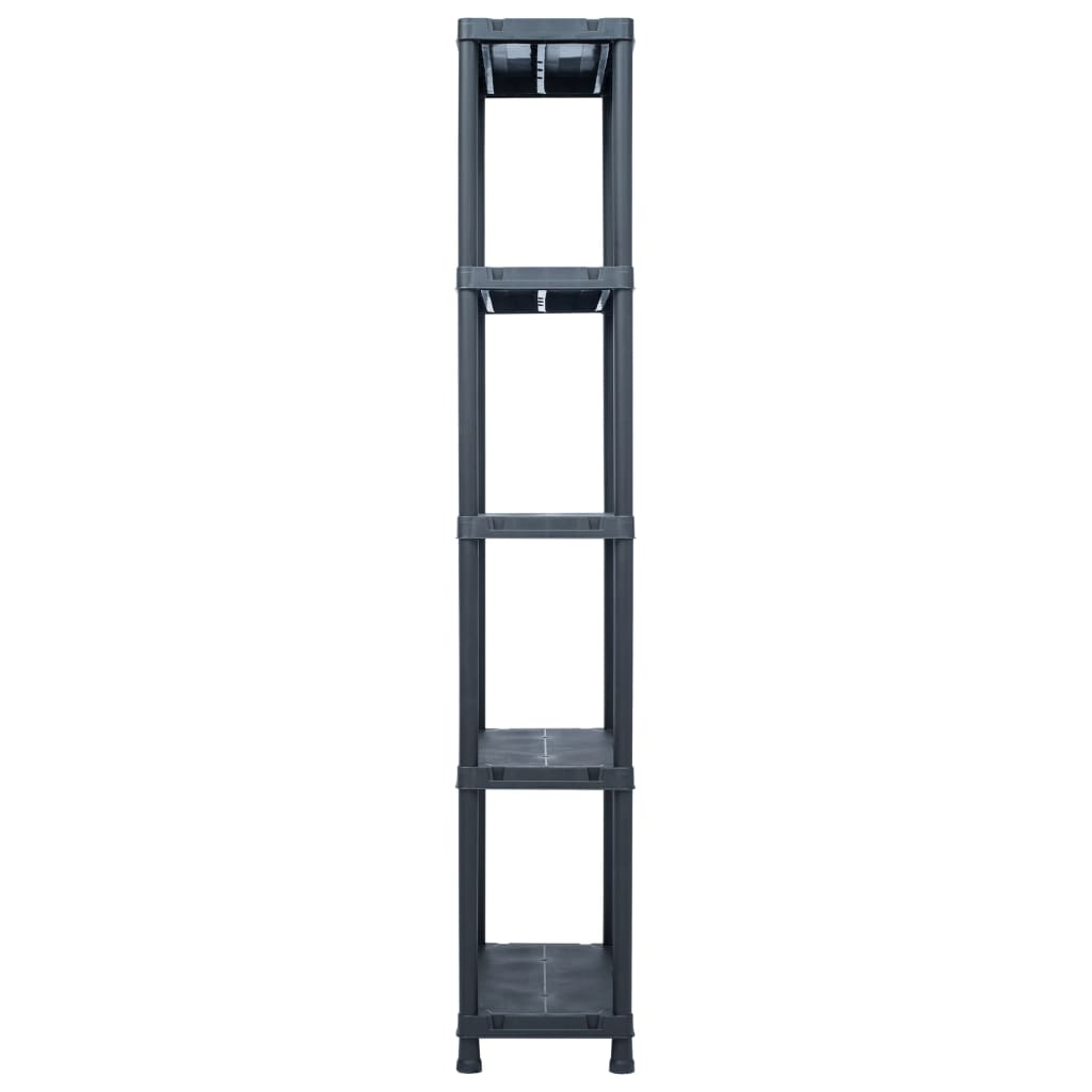 vidaXL Ραφιέρα Μαύρη 125 κ. 60 x 30 x 180 εκ. Πλαστική