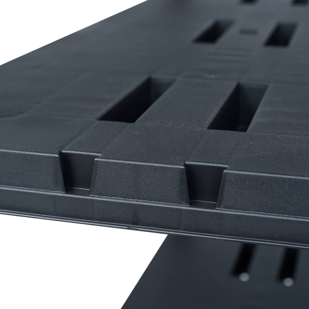 vidaXL Ραφιέρα Μαύρη 220 κ. 90 x 40 x 138 εκ. Πλαστική