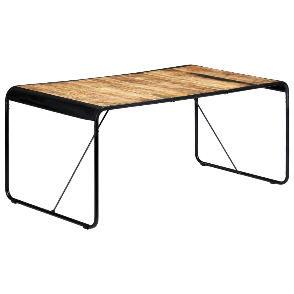 vidaXL Τραπεζαρία 180 x 90 x 76 εκ. από Μασίφ Ακατέργαστο Ξύλο Μάνγκο