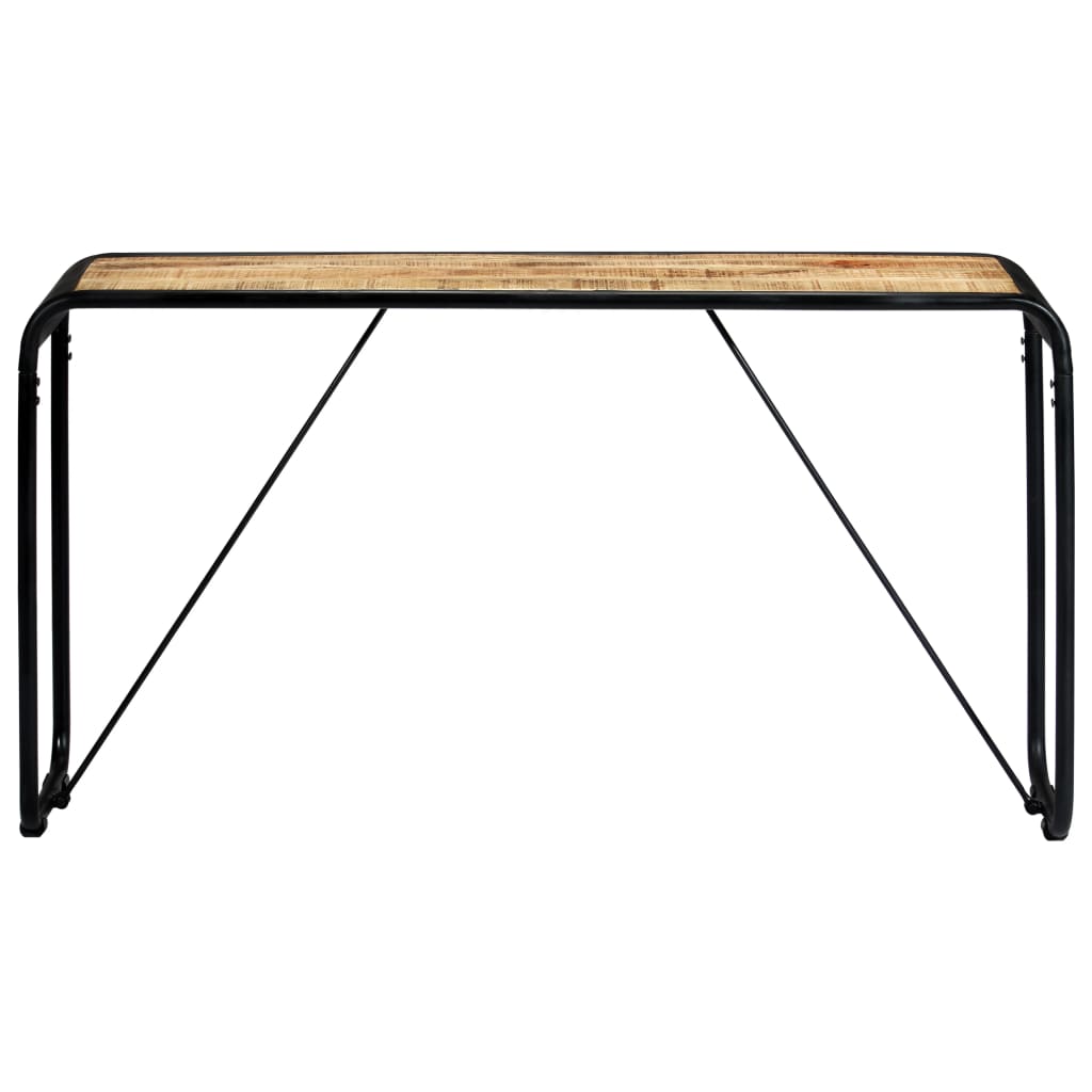 vidaXL Τραπέζι Κονσόλα 140x35x76 εκ. από Μασίφ Ακατέργαστο Ξύλο Μάνγκο