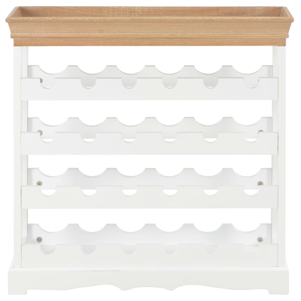 vidaXL Κάβα Κρασιών Λευκή 70 x 22,5 x 70,5 εκ. από MDF