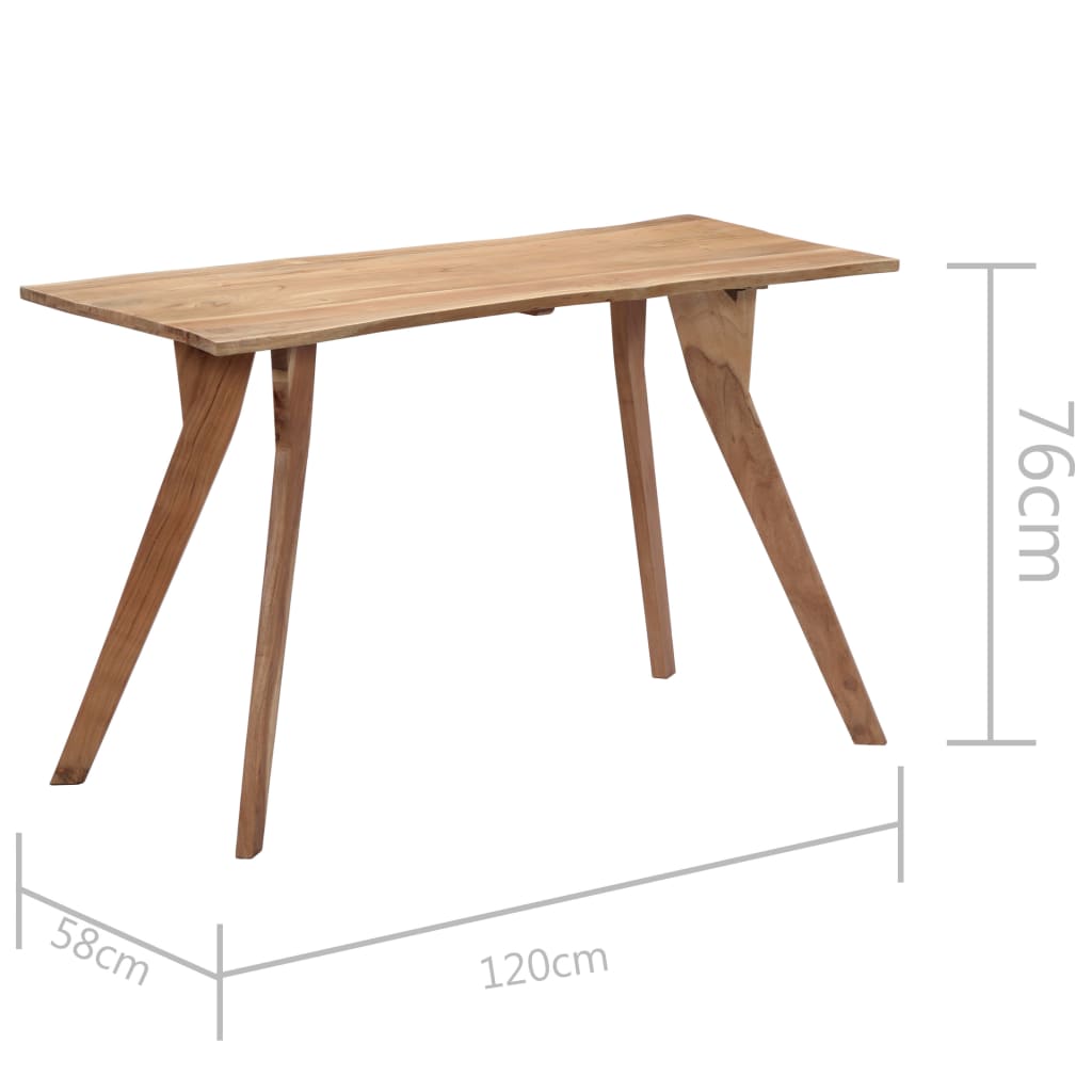 vidaXL Τραπεζαρία 120 x 58 x 76 εκ. από Μασίφ Ξύλο Ακακίας