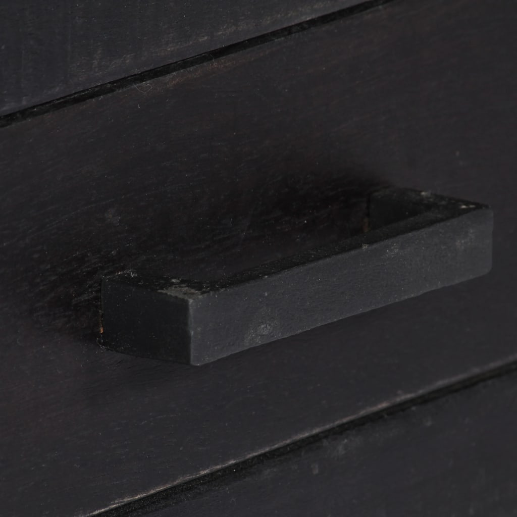 vidaXL Έπιπλο Τηλεόρασης Μαύρο 118 x 30 x 40 εκ. από Μασίφ Ξύλο Μάνγκο