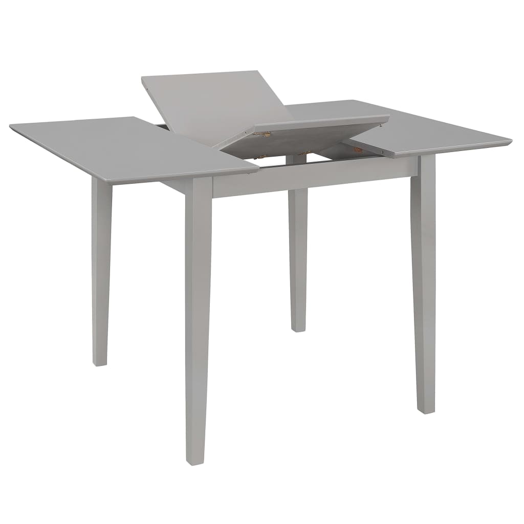 vidaXL Τραπεζαρία Επεκτεινόμενη Γκρι (80-120) x 80 x 74 εκ. από MDF