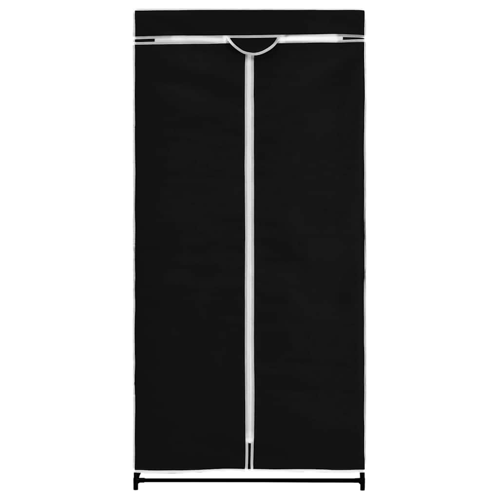 vidaXL Ντουλάπα Μαύρη 75x50x160 εκ.