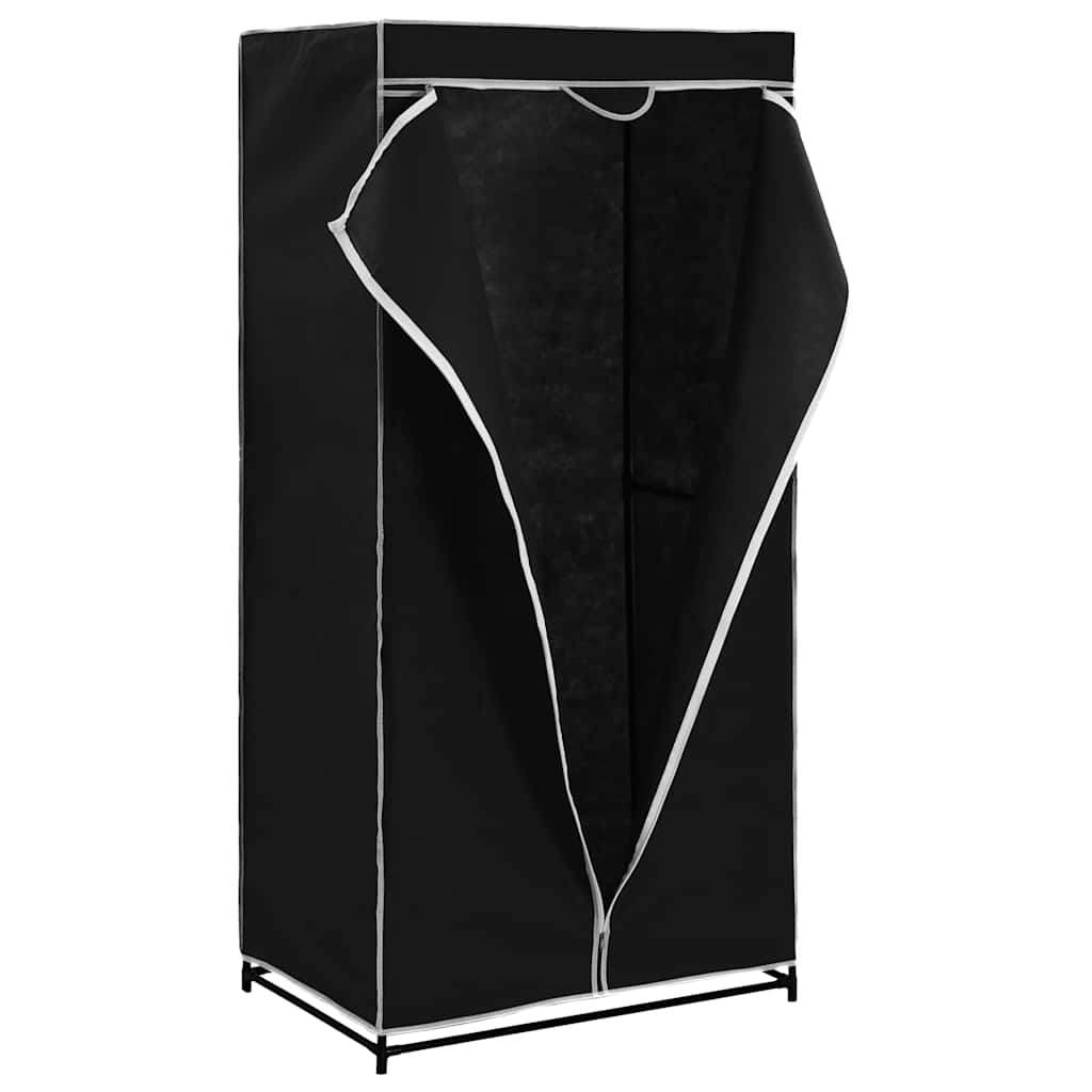 vidaXL Ντουλάπες 2 τεμ. Μαύρες 75x50x160 εκ.
