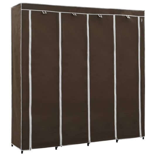 vidaXL Ντουλάπα με 4 Αποθηκευτικά Τμήματα Καφέ 175 x 45 x 170 εκ.
