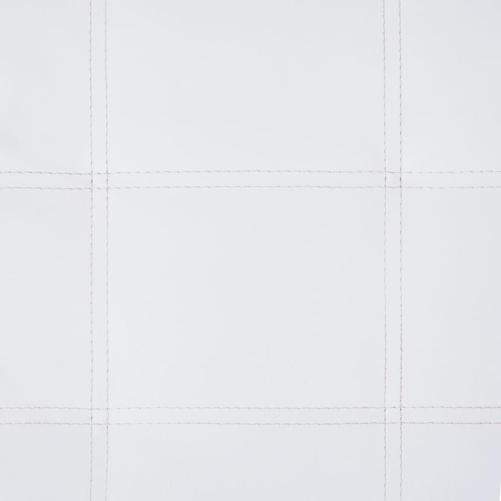 vidaXL Πολυθρόνα/Ανάκλιντρο Μασάζ Λευκή Συνθετικό Δέρμα με Μαξιλάρι